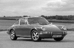 Porsche 911 Classic German Sports car in BW